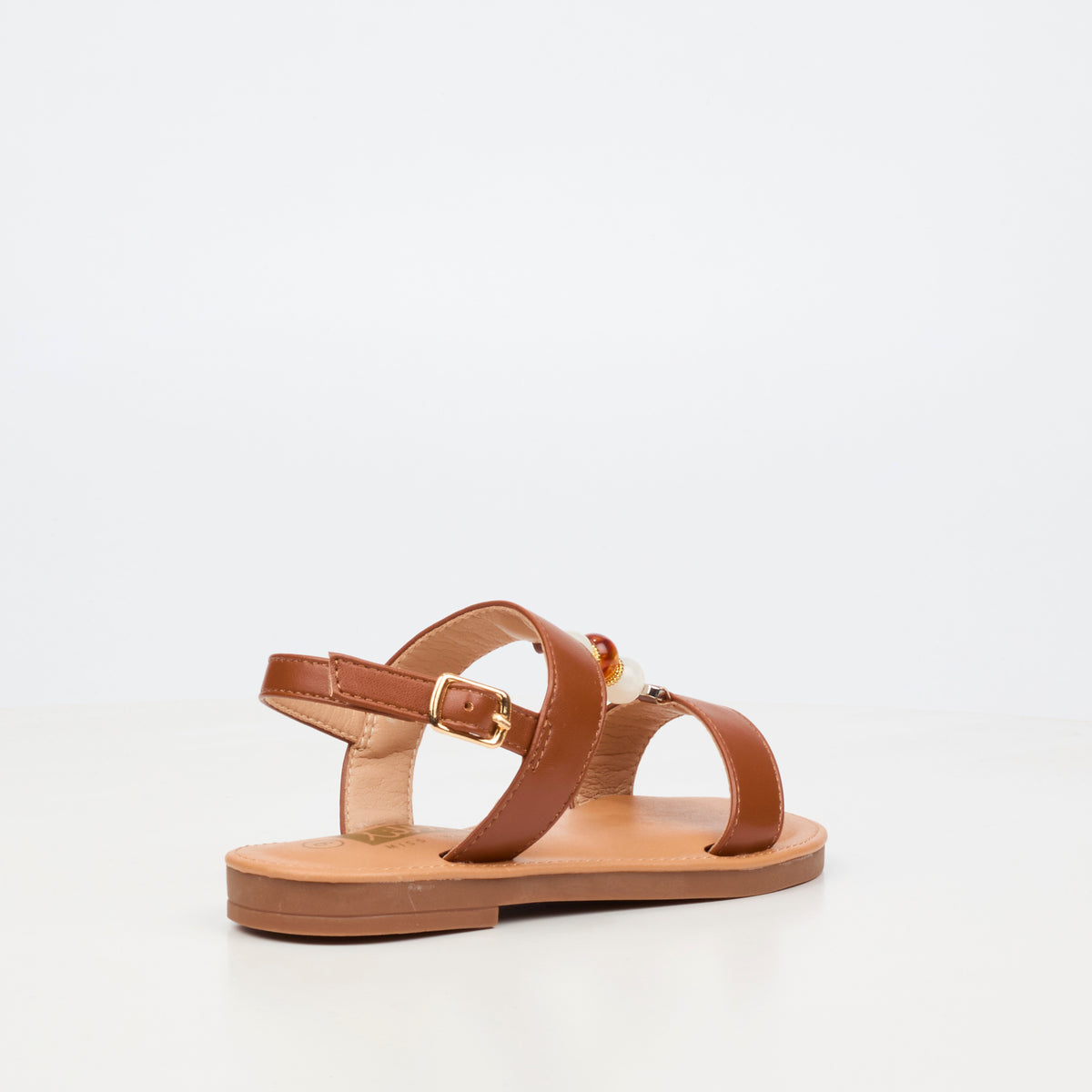 Little Miss Black Heavenly 2 Flat Sandal - Tan