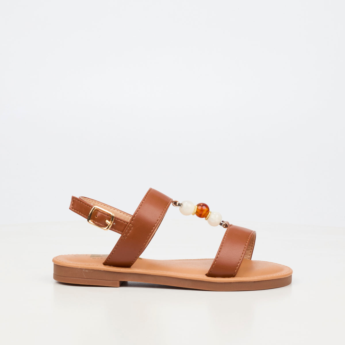 Little Miss Black Heavenly 2 Flat Sandal - Tan