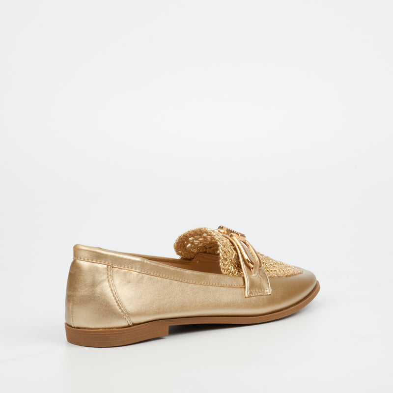 Miss Black Heidi 1 Pump - Gold footwear Miss Black