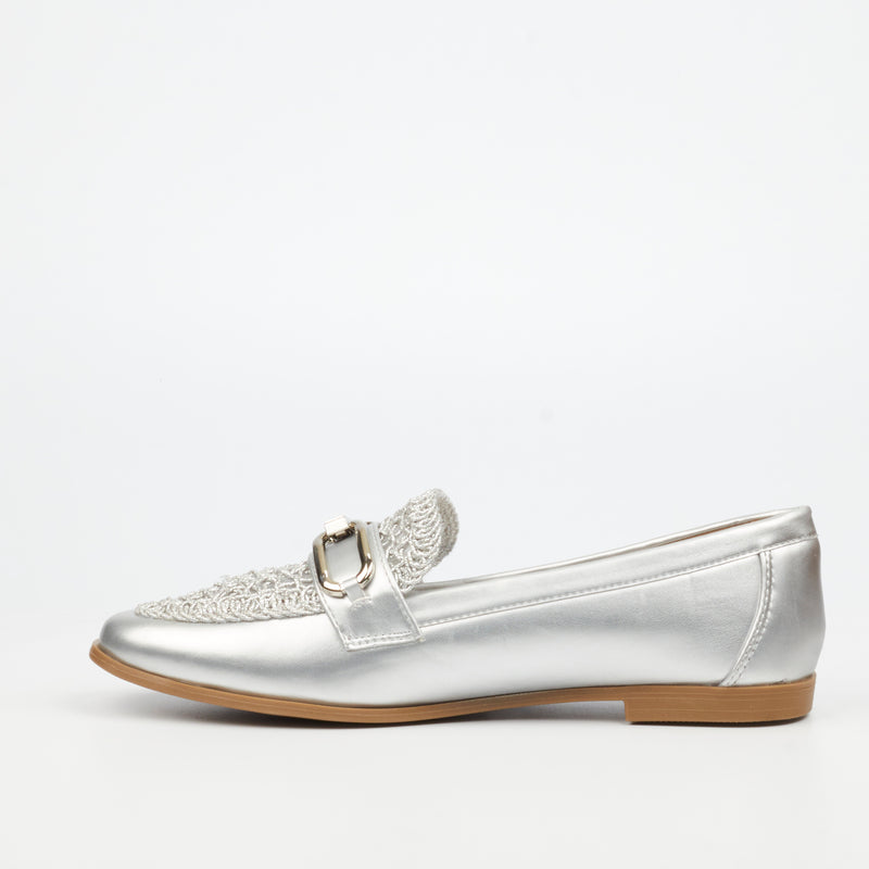 Miss Black Heidi 1 Pump - Silver footwear Miss Black