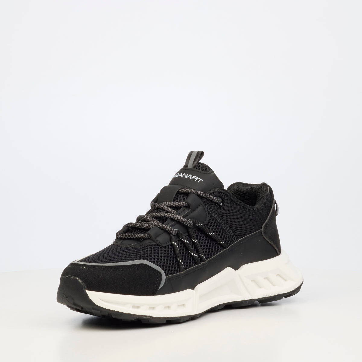 Urbanart Hexa 2 Faux Wax / Mesh Sneakers - Black