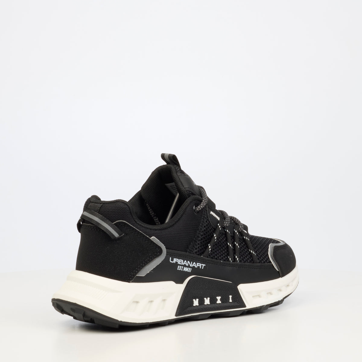 Urbanart Hexa 2 Faux Wax / Mesh Sneakers - Black