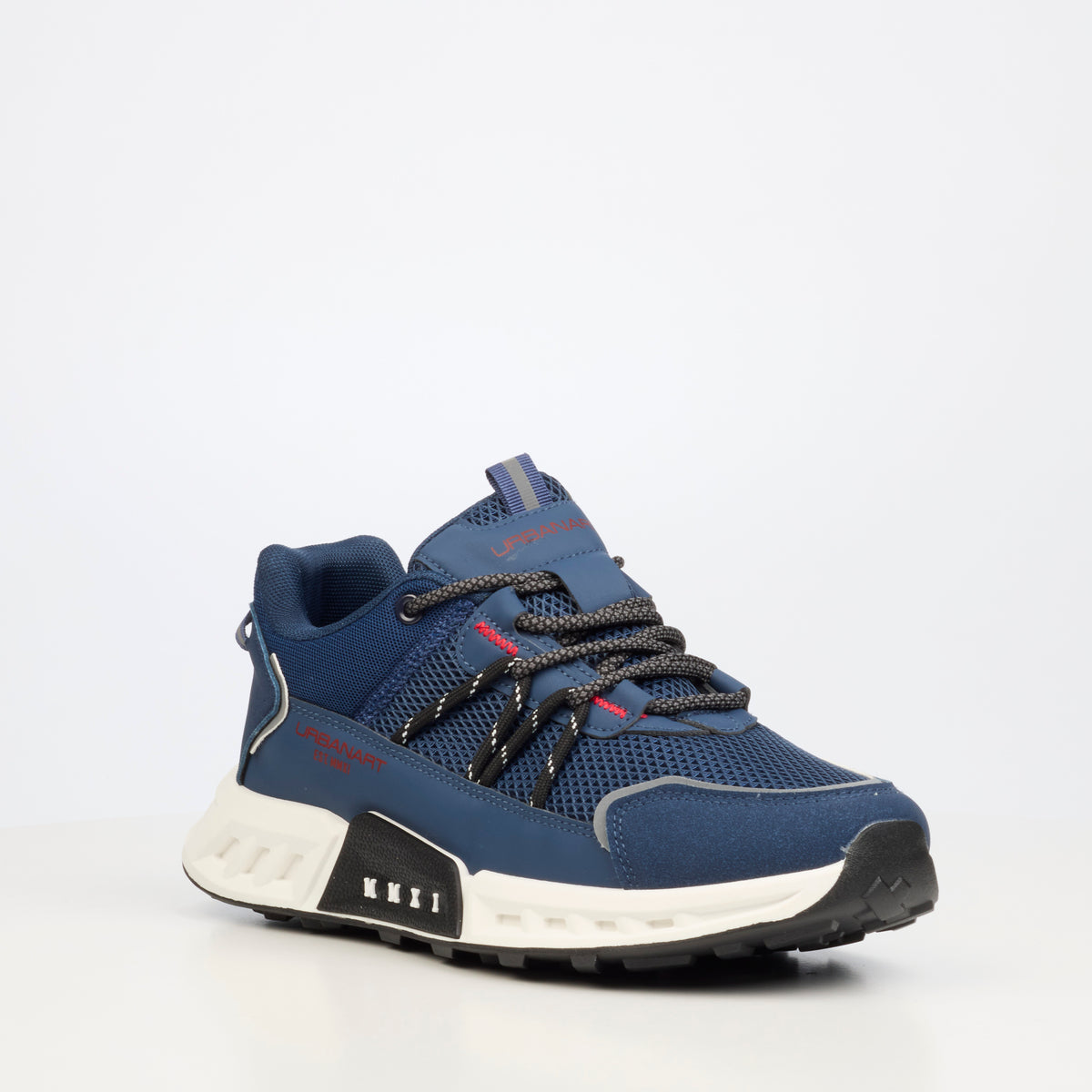 Urbanart Hexa 2 Faux Wax / Mesh Sneakers - Navy