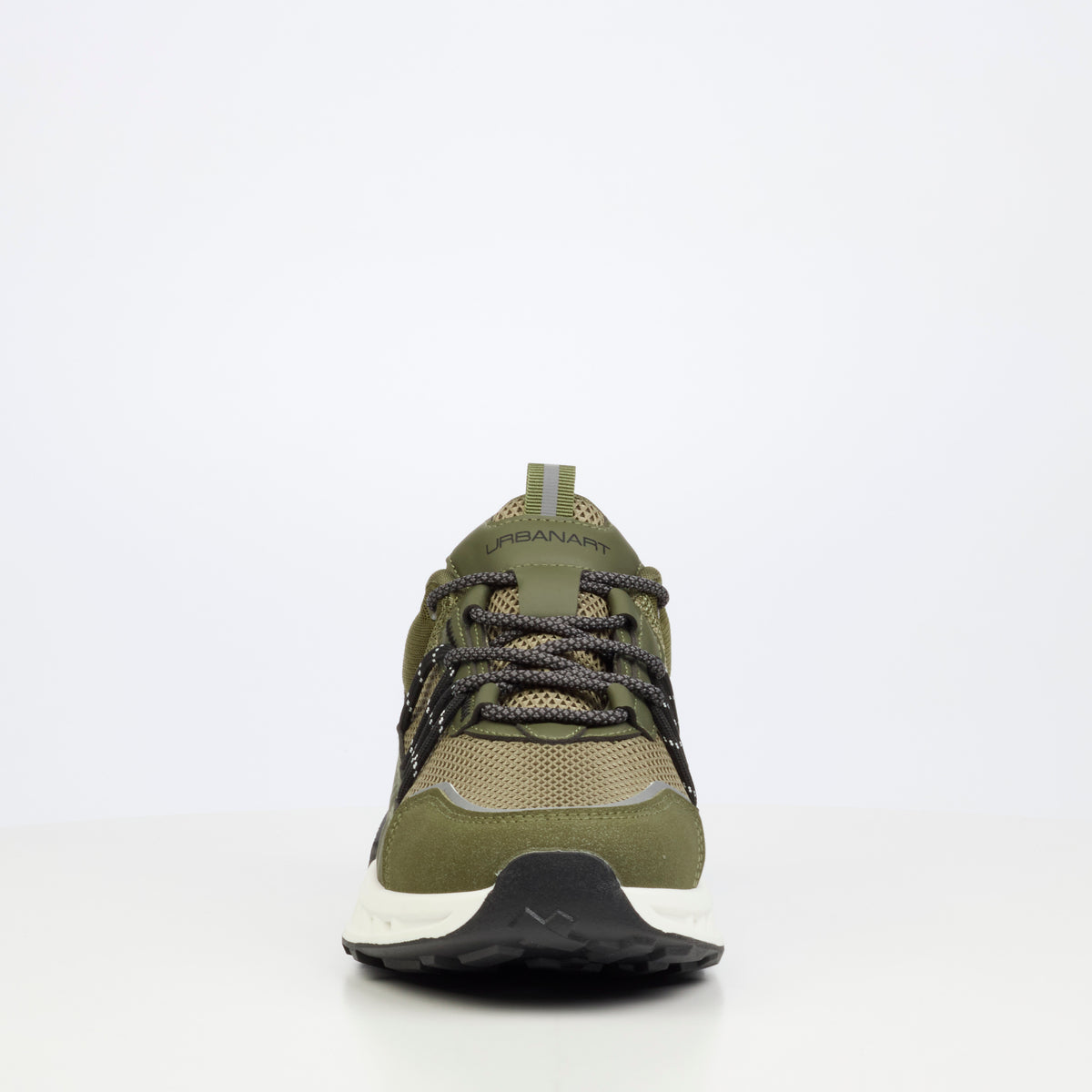 Urbanart Hexa 2 Faux Wax / Mesh Sneaker - Olive