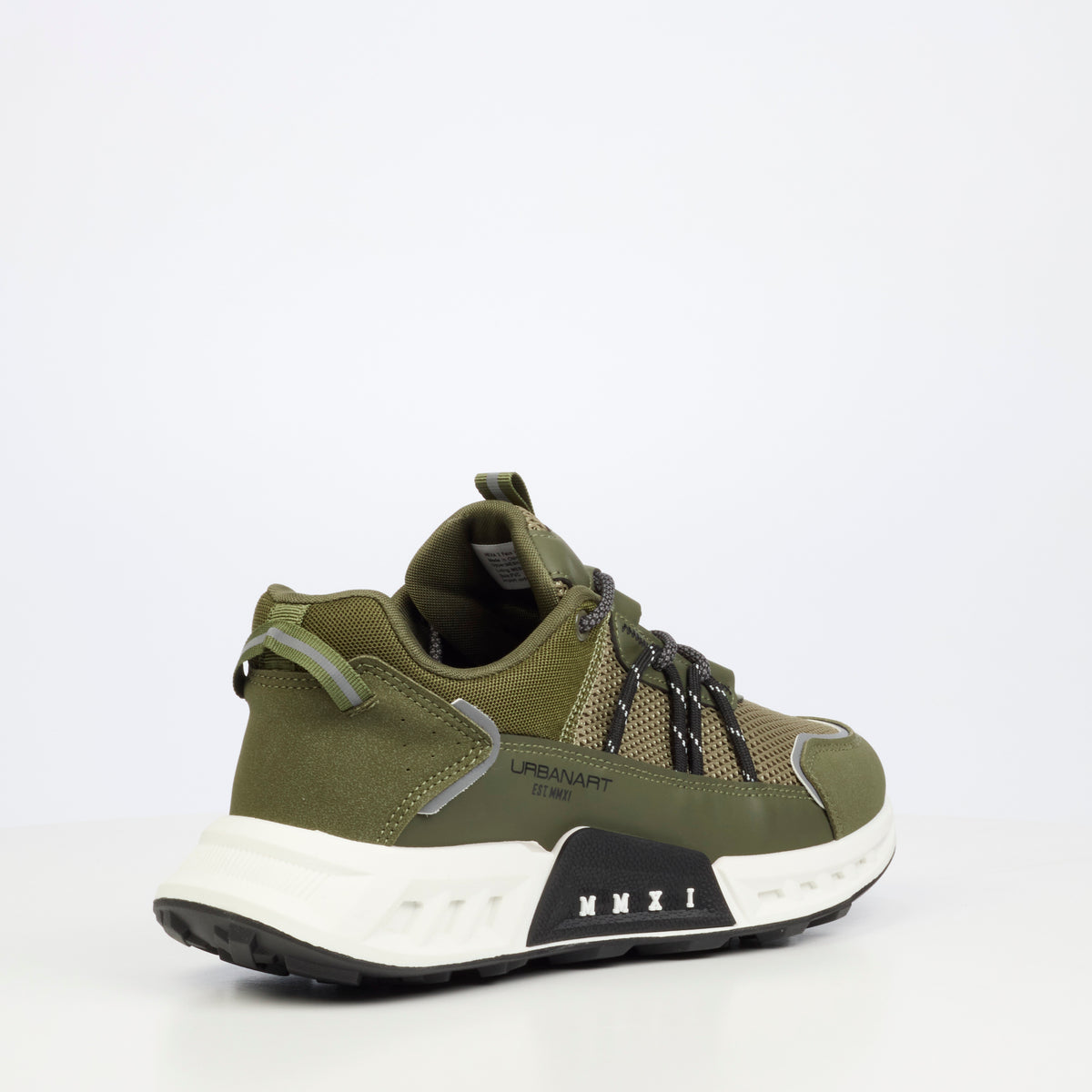 Urbanart Hexa 2 Faux Wax / Mesh Sneaker - Olive