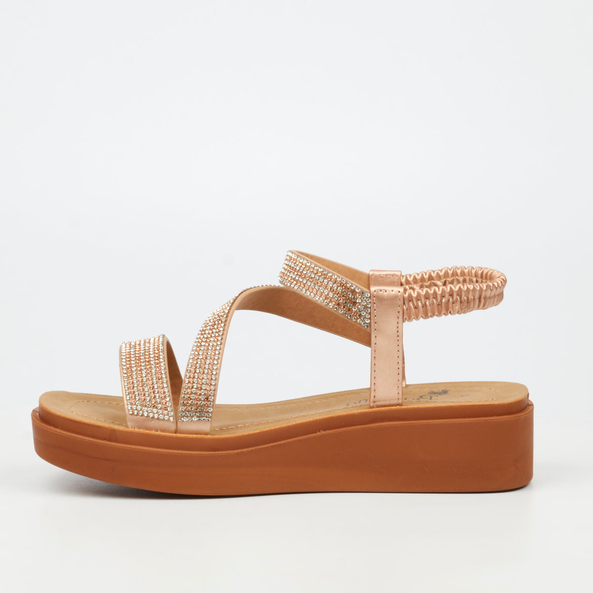 Butterfly Feet Holt 1  Flat Sandals - Rose Gold