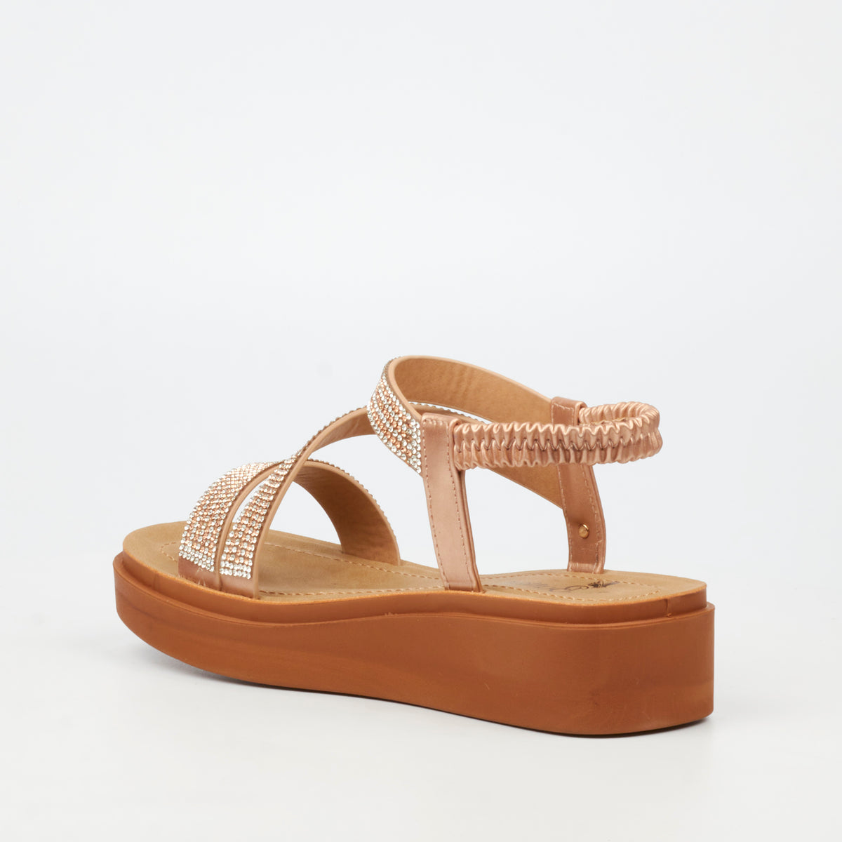 Butterfly Feet Holt 1  Flat Sandals - Rose Gold