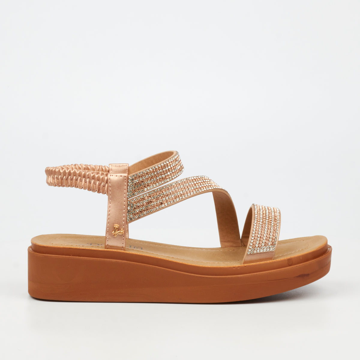 Butterfly Feet Holt 1  Flat Sandals - Rose Gold