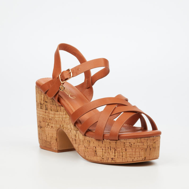 Miss Black Honey 2 Heel - Tan footwear Miss Black   