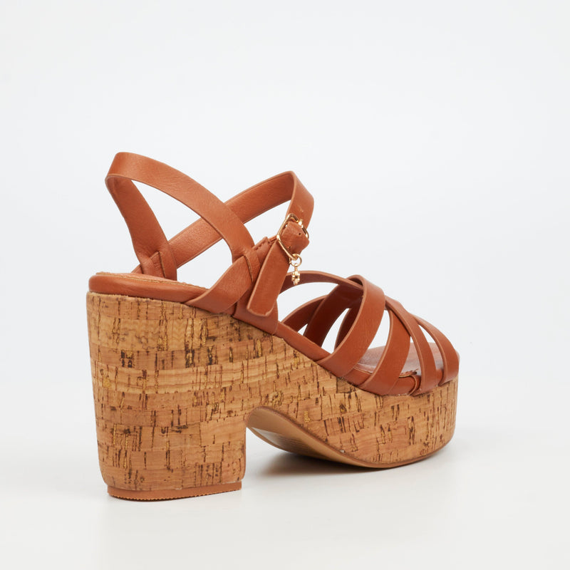 Miss Black Honey 2 Heel - Tan footwear Miss Black   