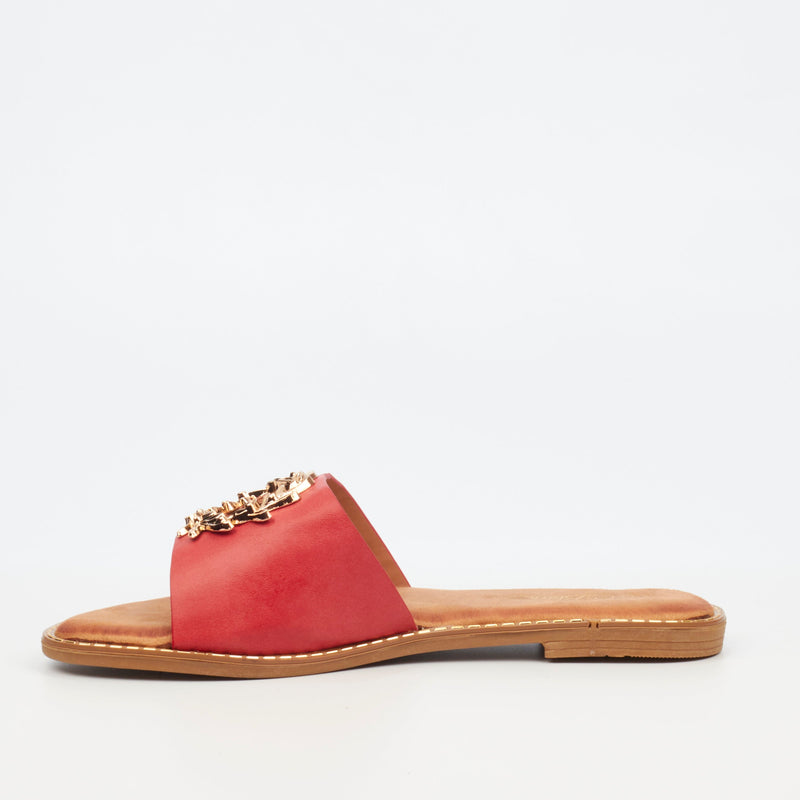 MIss Black Honor 2 Sandal - Red footwear Miss Black   