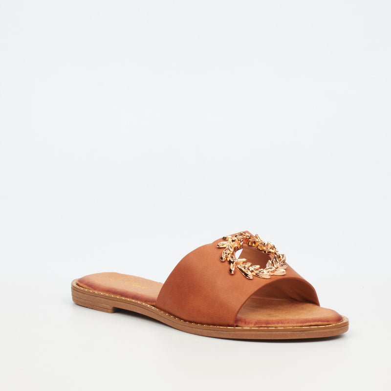 Miss Black Honor 2 Sandal - Tan footwear Miss Black   