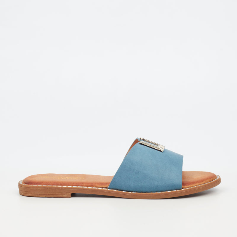 MIss Black Honor 3 Sandal - Blue footwear Miss Black   