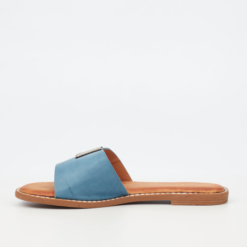 MIss Black Honor 3 Sandal - Blue footwear Miss Black   