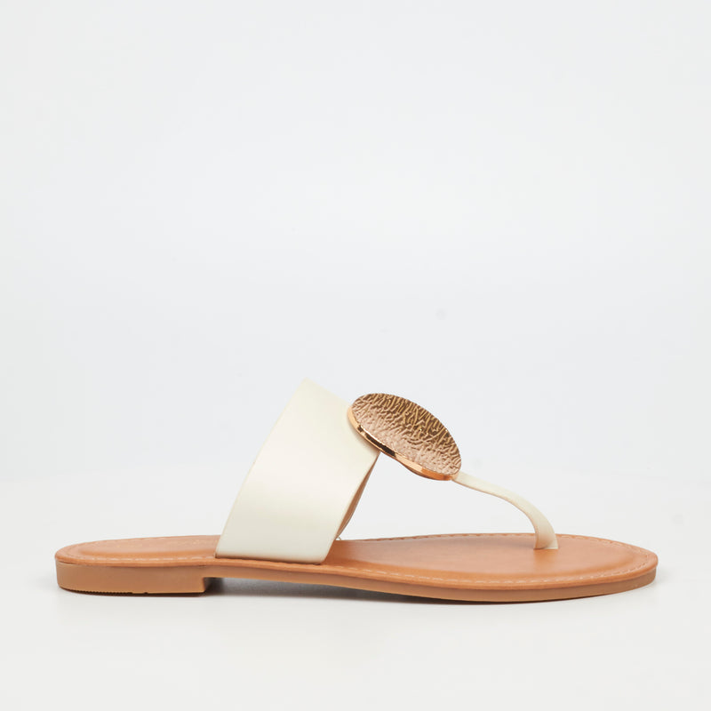Miss Black Honor 5 Sandal - White footwear Miss Black