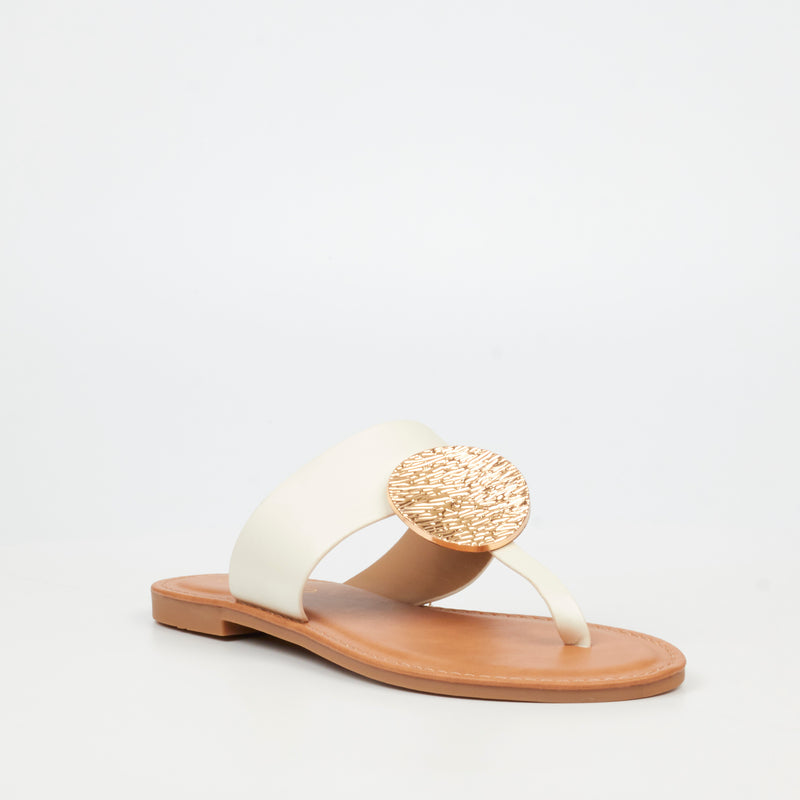 Miss Black Honor 5 Sandal - White footwear Miss Black