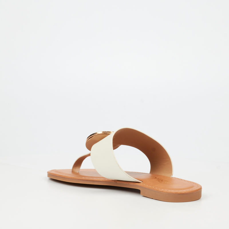 Miss Black Honor 5 Sandal - White footwear Miss Black