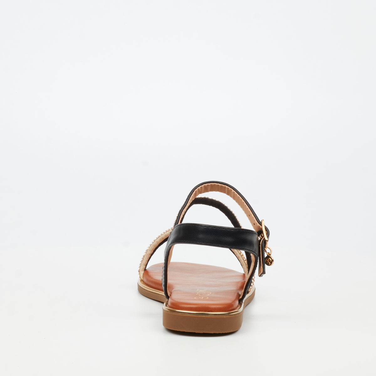 Miss Black Honor 6 Flat Sandals - Black