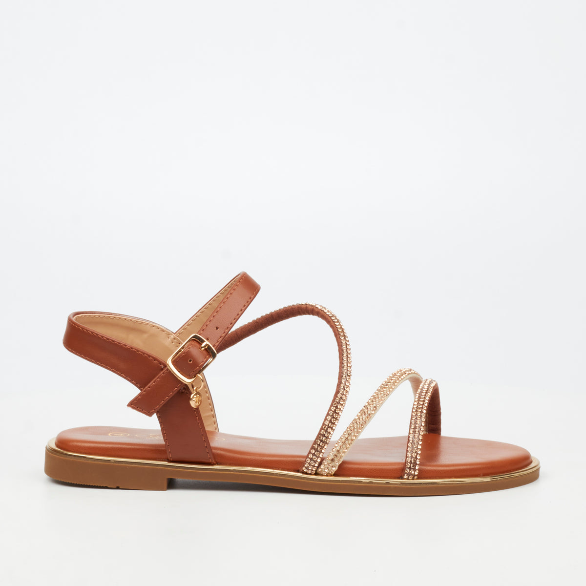 Miss Black Honor 6 Flat Sandals - Tan