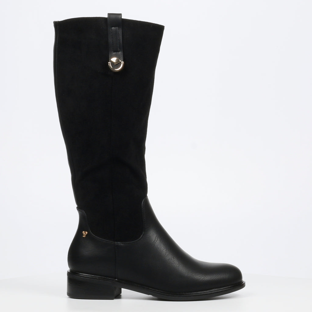 Butterfly Feet Huda 18 High Boots - Black footwear Butterfly Feet
