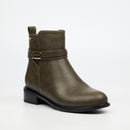 Butterfly Feet Huda 23 Ankle Boot - Olive footwear Butterfly Feet