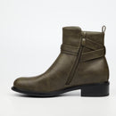 Butterfly Feet Huda 23 Ankle Boot - Olive footwear Butterfly Feet