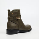 Butterfly Feet Huda 23 Ankle Boot - Olive footwear Butterfly Feet