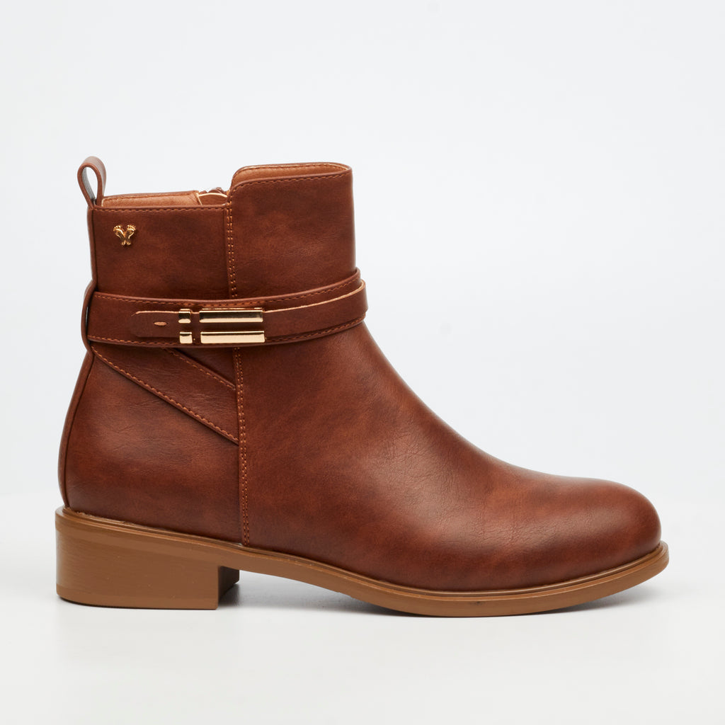 Butterfly Feet Huda 23 Ankle Boot - Tan footwear Butterfly Feet