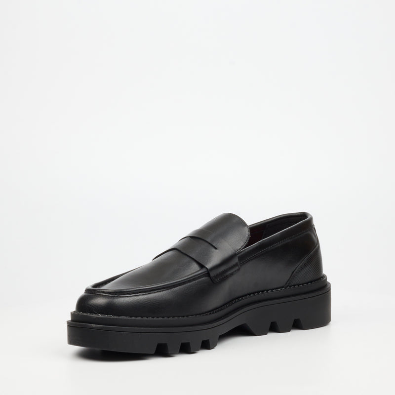 Mazerata Hugi 4 Faux Wax Shoe - Black footwear Mazerata