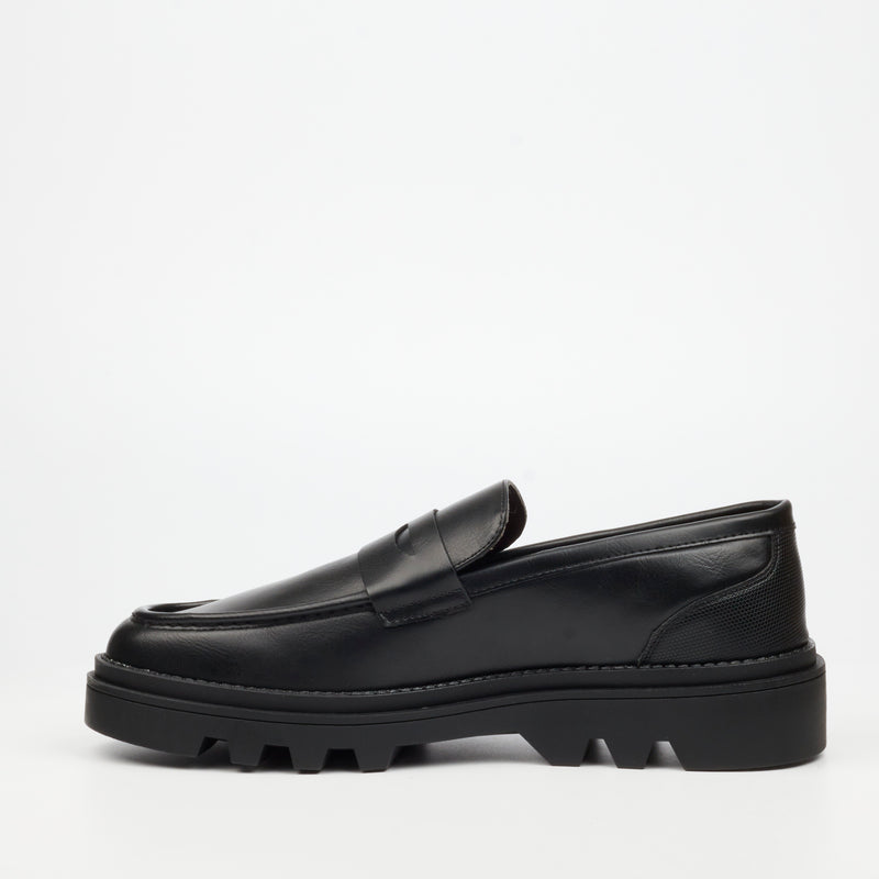Mazerata Hugi 4 Faux Wax Shoe - Black footwear Mazerata