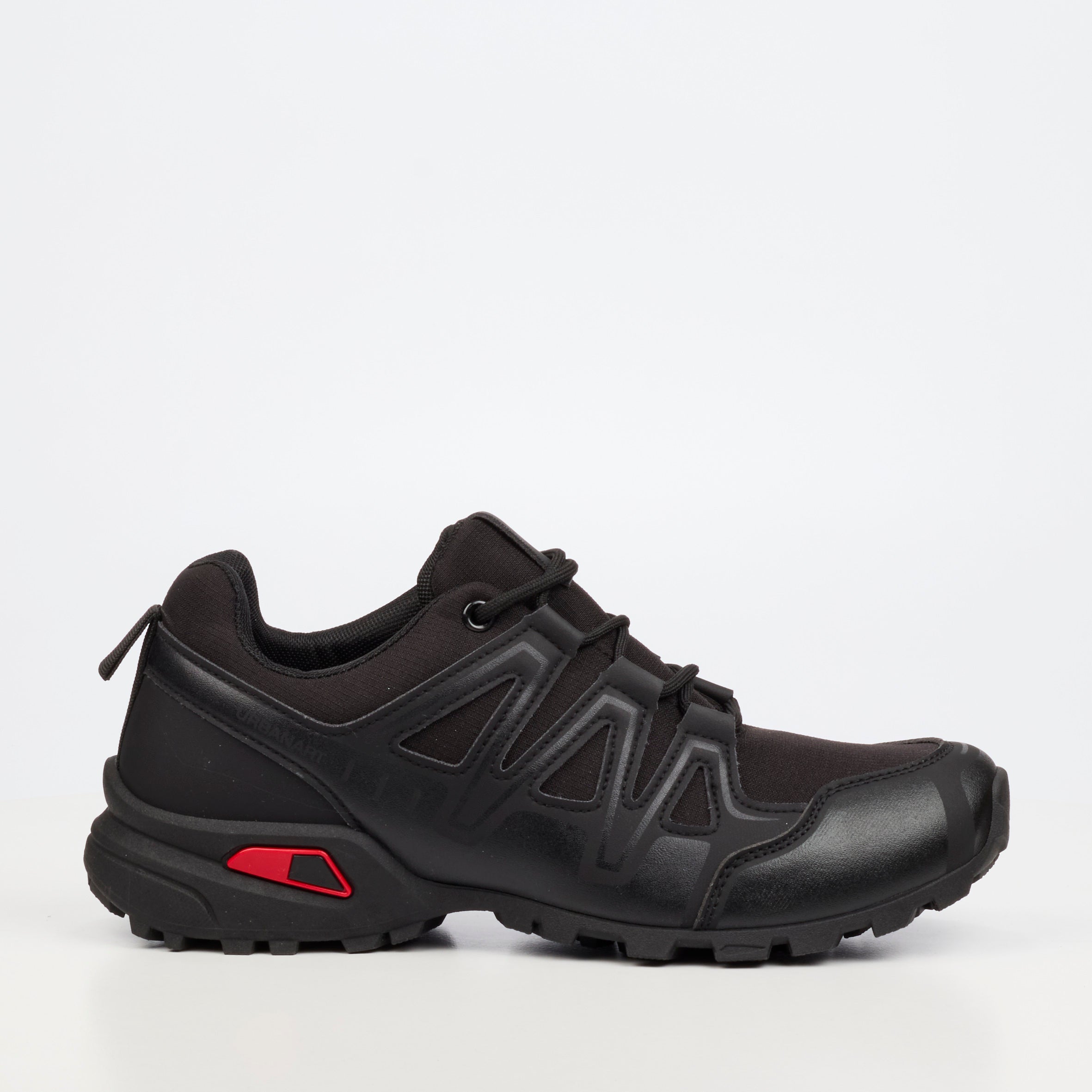 Urbanart Hyke 1 Mesh / Faux Wax Sneaker - Black footwear Urbanart