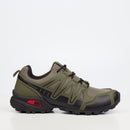 Urbanart Hyke 1 Mesh / Faux Wax Sneaker - Olive