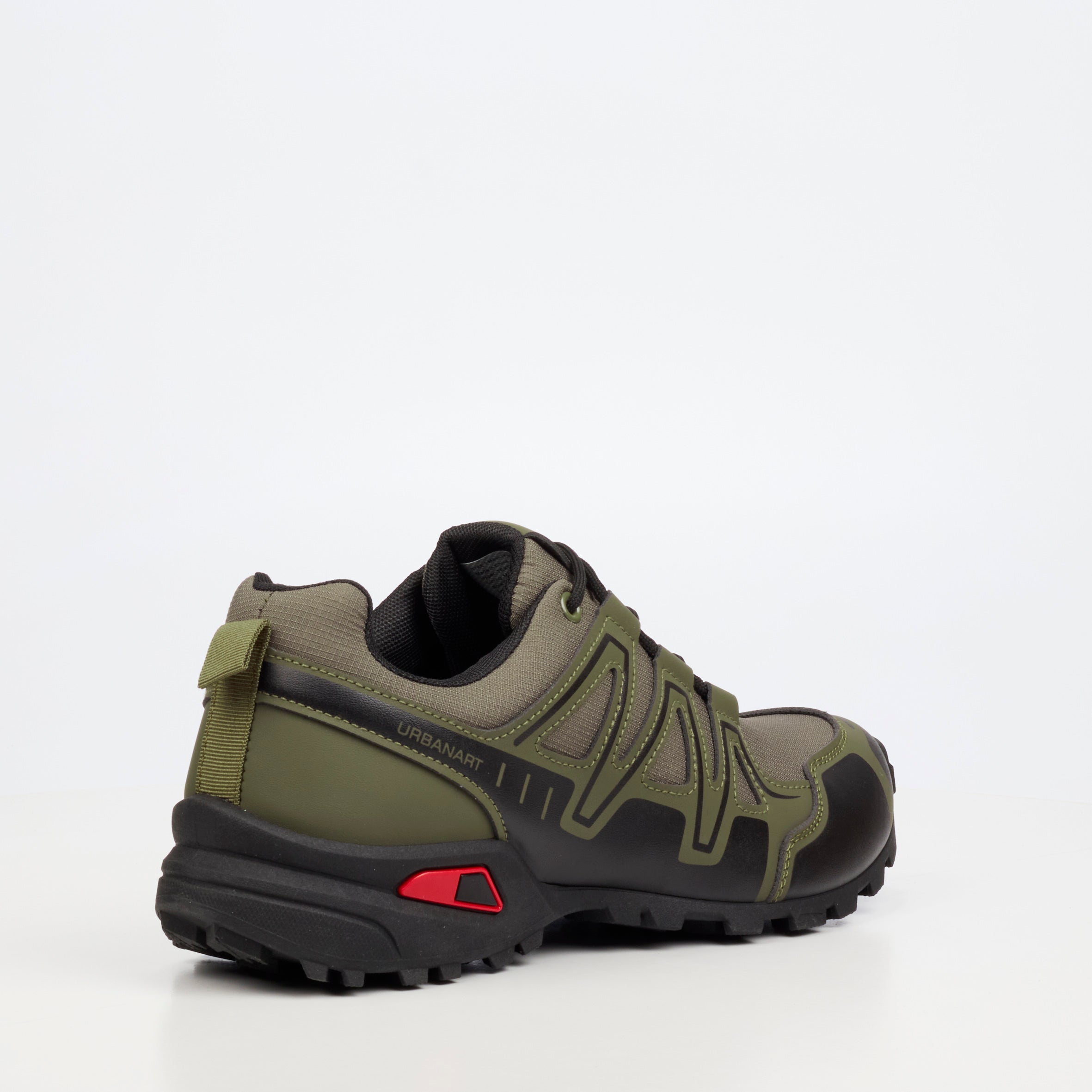 Urbanart Hyke 1 Mesh / Faux Wax Sneaker - Olive footwear Urbanart