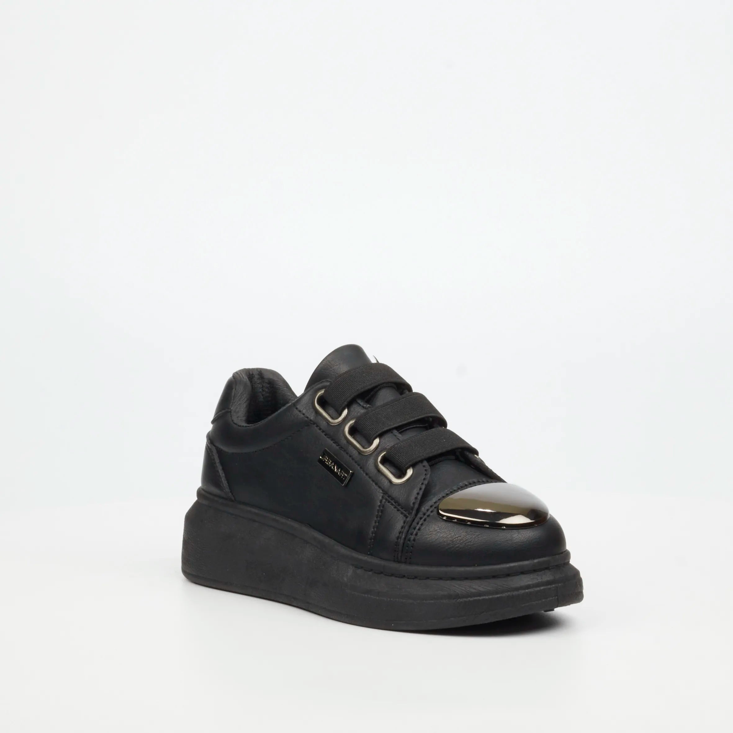 Urbanart Hype 12 Faux Wax Sneaker - Black (Kids)