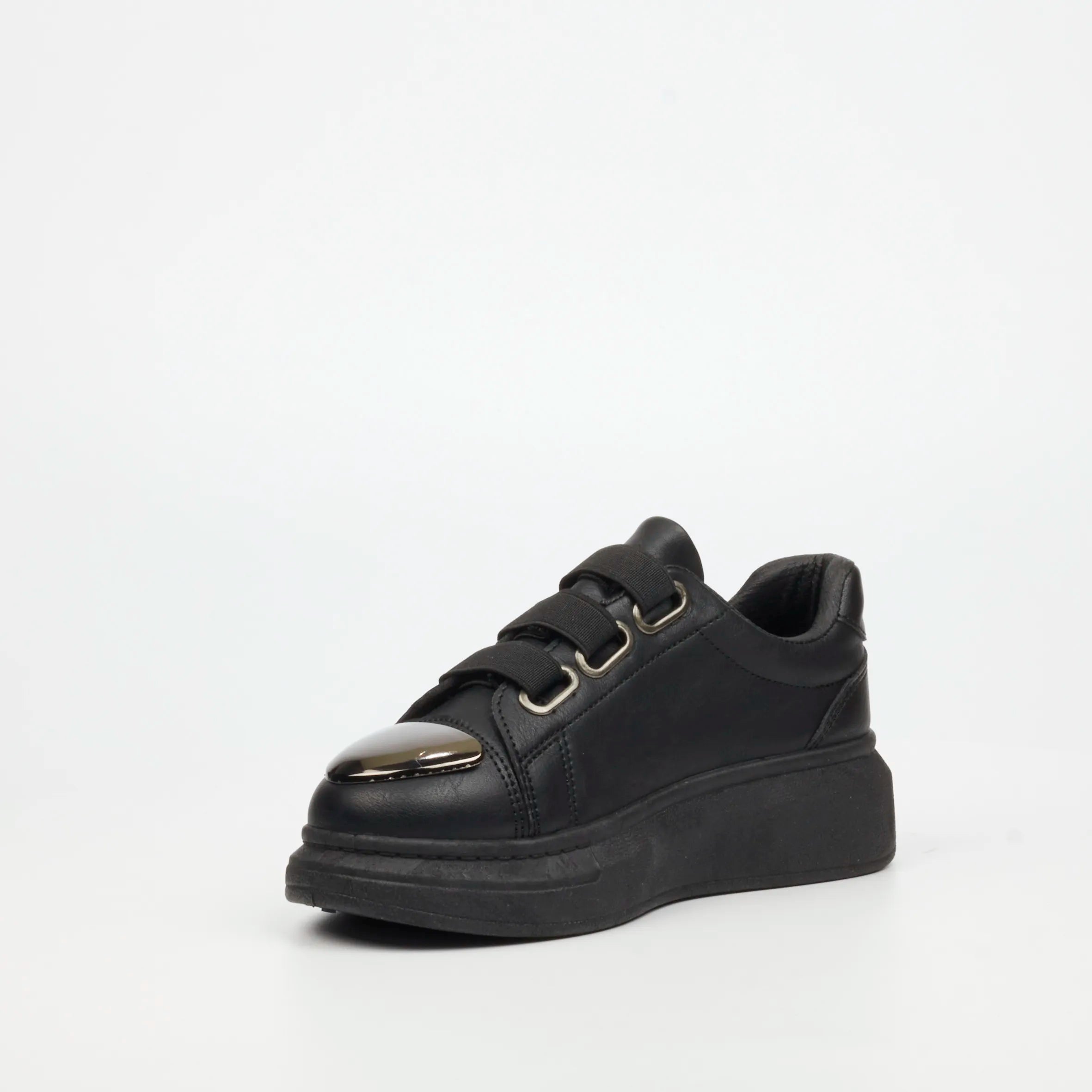 Urbanart Hype 12 Faux Wax Sneaker - Black (Kids)