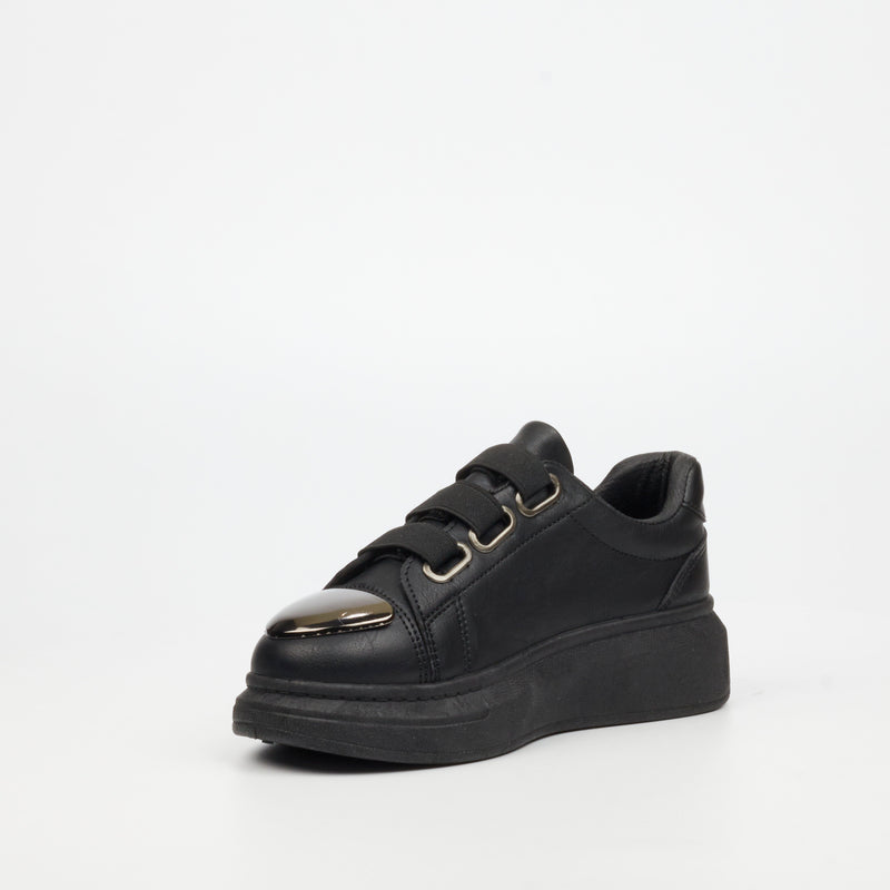 Urbanart Hype 12 Faux Wax Sneaker - Black (kids)