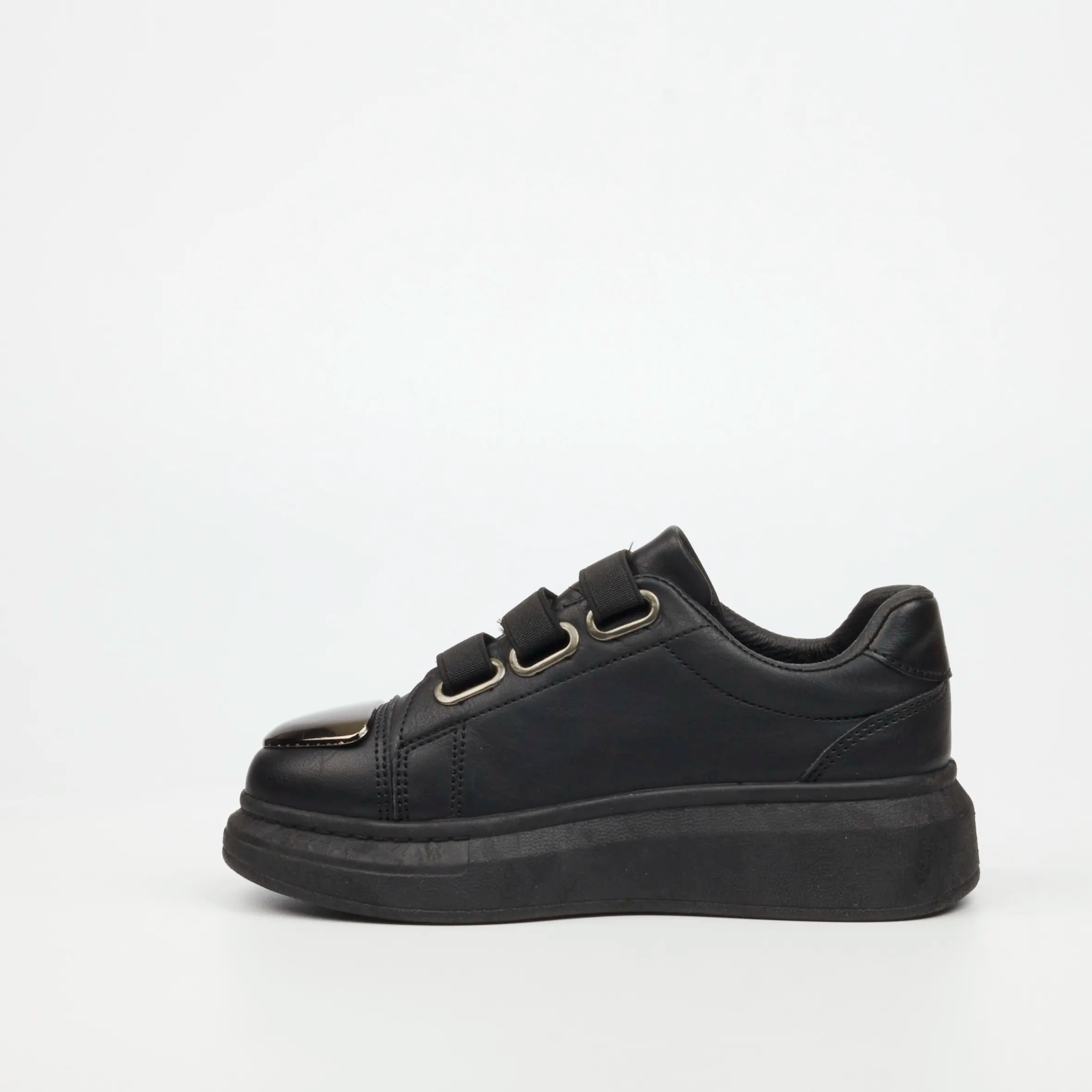 Urbanart Hype 12 Faux Wax Sneaker - Black (Kids)