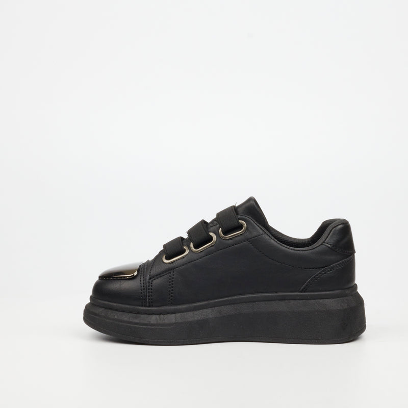 Urbanart Hype 12 Faux Wax Sneaker - Black (kids)