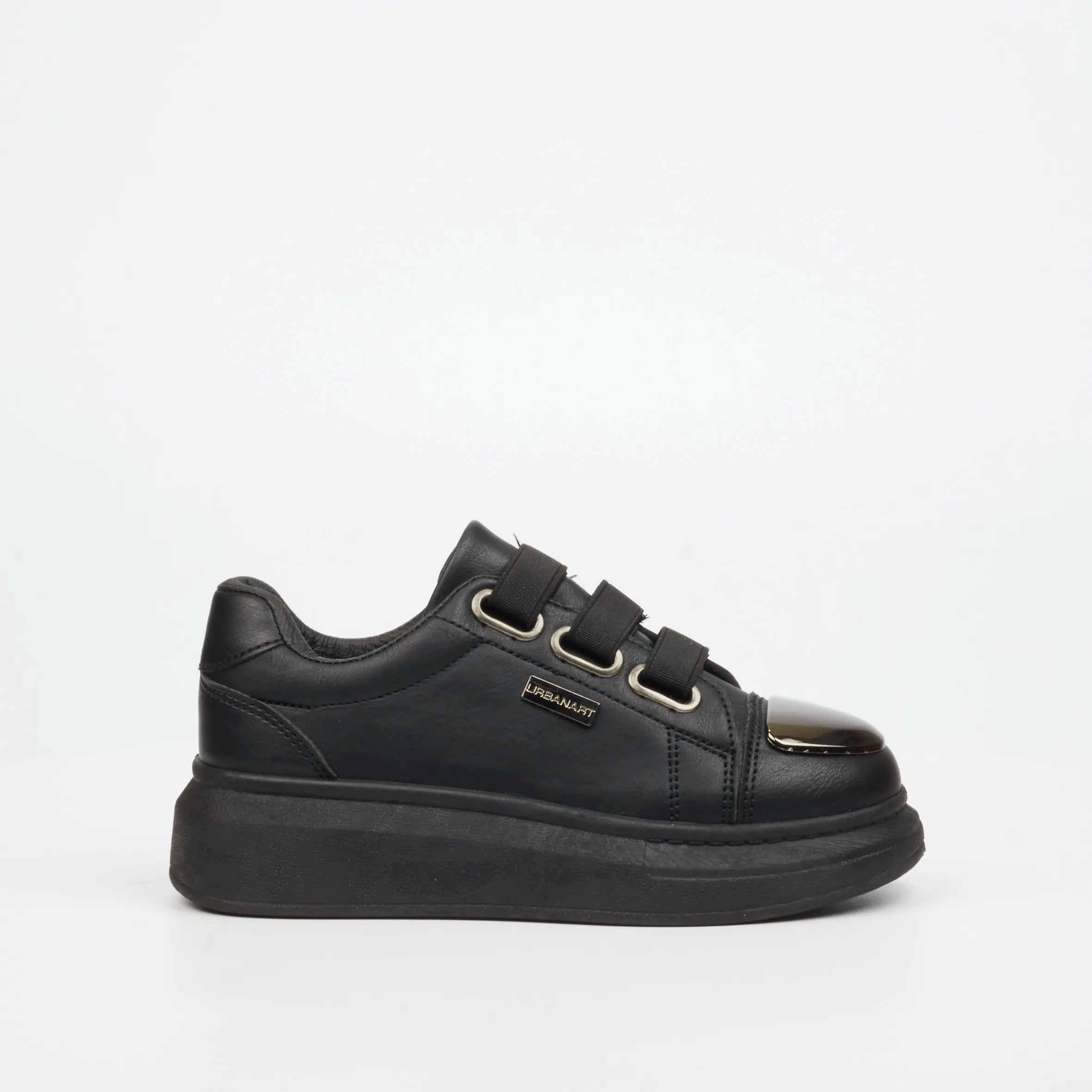 Urbanart Hype 12 Faux Wax Sneaker - Black (Kids)