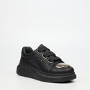 Urbanart Hype 12 Faux Wax Sneaker - Black footwear UBRT