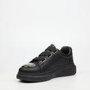 Urbanart Hype 12 Faux Wax Sneaker - Black footwear UBRT