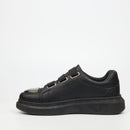 Urbanart Hype 12 Faux Wax Sneaker - Black footwear UBRT