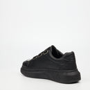 Urbanart Hype 12 Faux Wax Sneaker - Black footwear UBRT