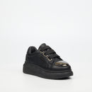 Urbanart Hype 12 Faux Wax Sneaker - Black (youth) footwear UBRT