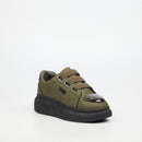 Urbanart Hype 12 Faux Wax Sneaker - Olive (kids) footwear UBRT
