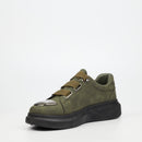 Urbanart Hype 12 Faux Wax Sneaker - Olive footwear UBRT