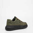 Urbanart Hype 12 Faux Wax Sneaker - Olive footwear UBRT