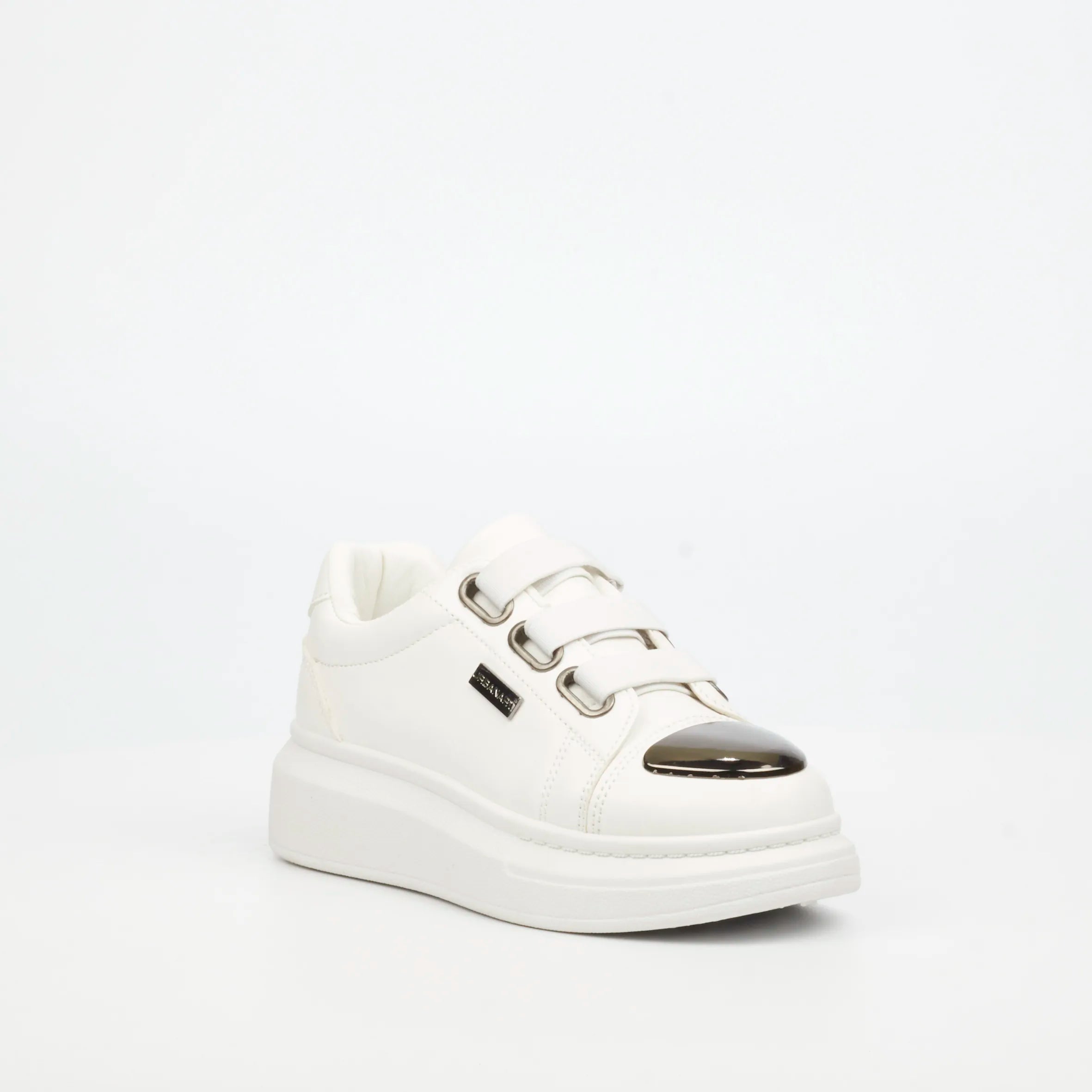 Urbanart Hype 12 Faux Wax Sneaker - White (Kids)
