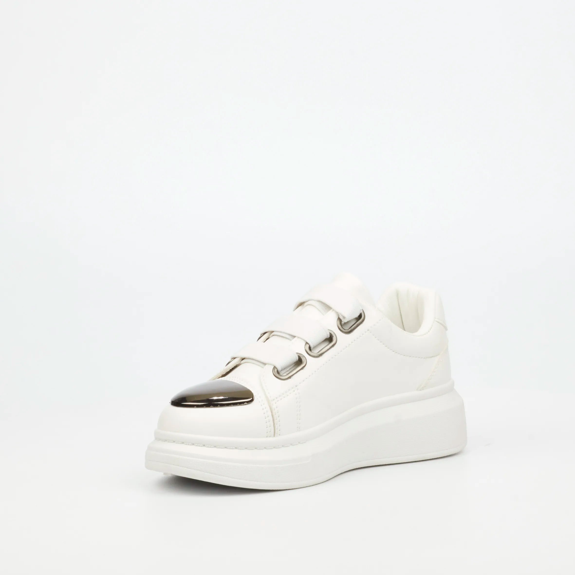 Urbanart Hype 12 Faux Wax Sneaker - White (Kids)