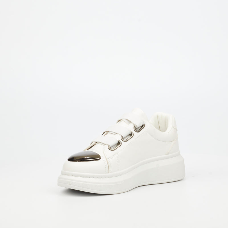Urbanart Hype 12 Faux Wax Sneaker - White (kids)